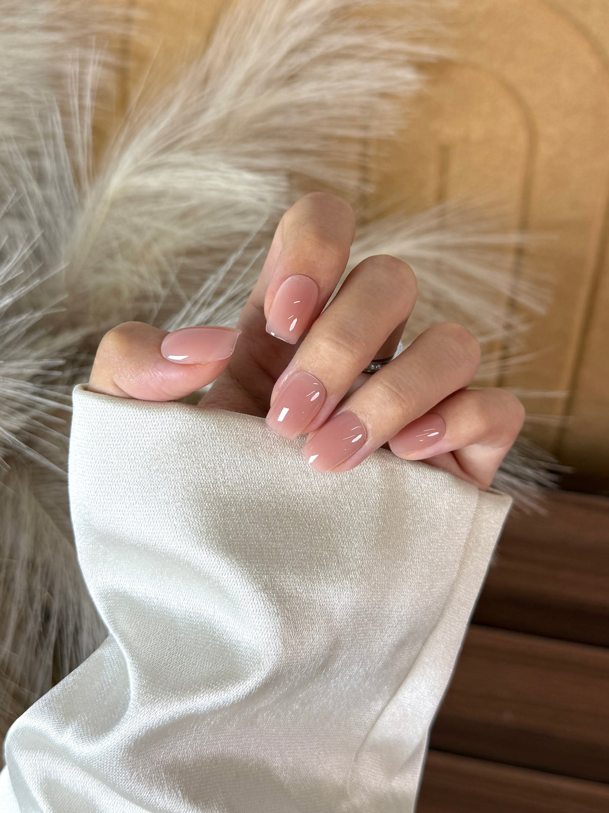 Warm Blush - BIAB handmade press-on nails