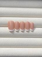 Classic French Tip handmade press-on nails