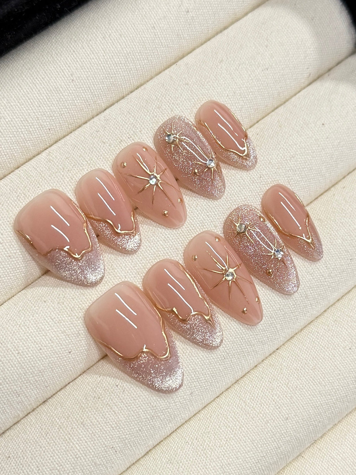 Starry Tips handmade press-on nails