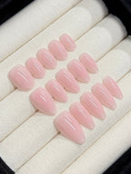 Pink Veil - BIAB handmade press-on nails