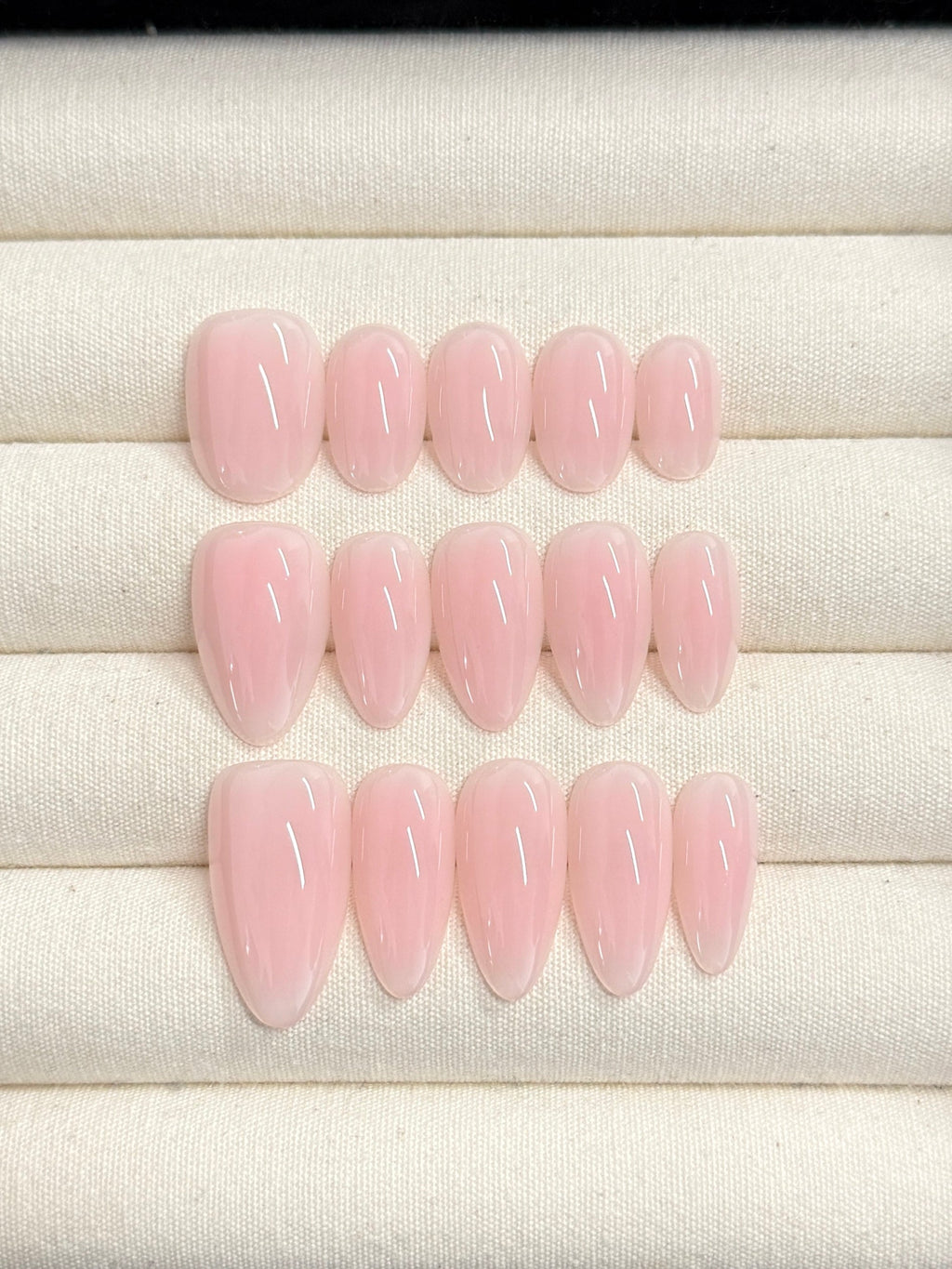 Pink Veil - BIAB handmade press-on nails
