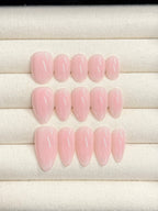 Pink Veil - BIAB handmade press-on nails