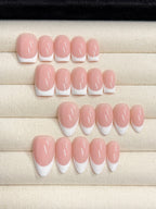 Classic French (Naked Base) handmade press-on nails