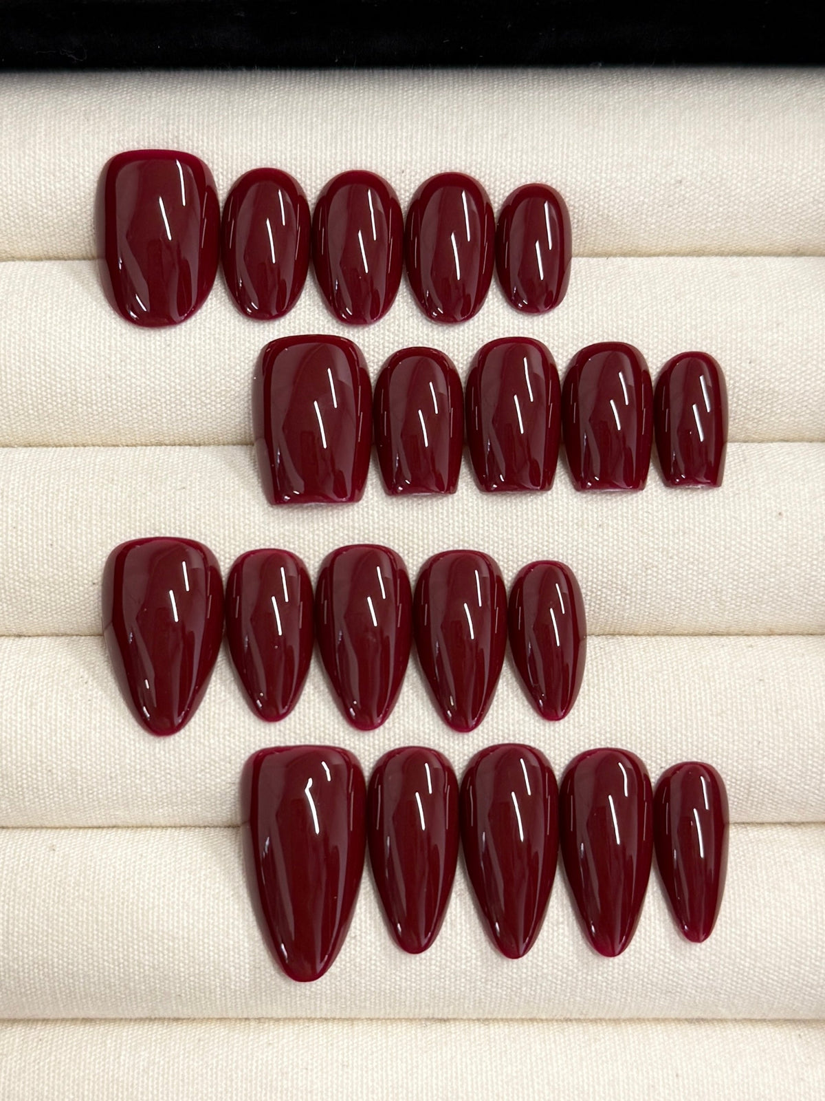 Fallin' For You handmade press-on nails